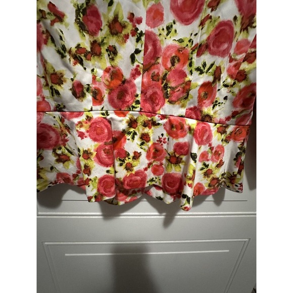 NWT Ann Taylor Pink Peony Floral Blazer Jacket Women's Size 4 Stylish 3/4 Sleeve - Picture 10 of 12
